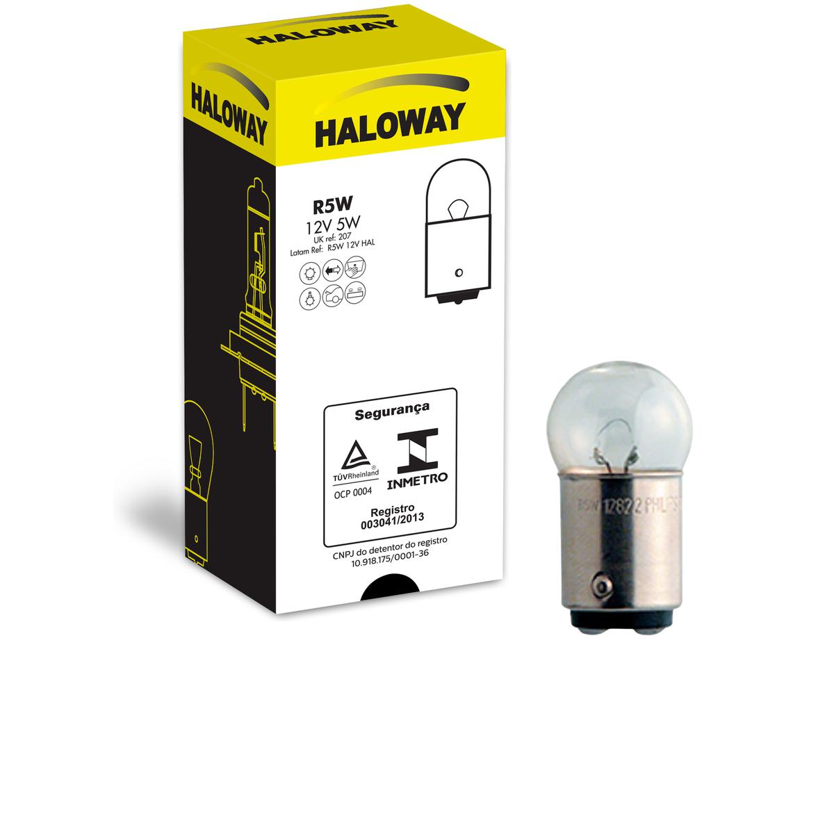 10 Lâmpadas Freio/Lanterna R5W 12V 67 5W - Haloway - R5W 12V HAL