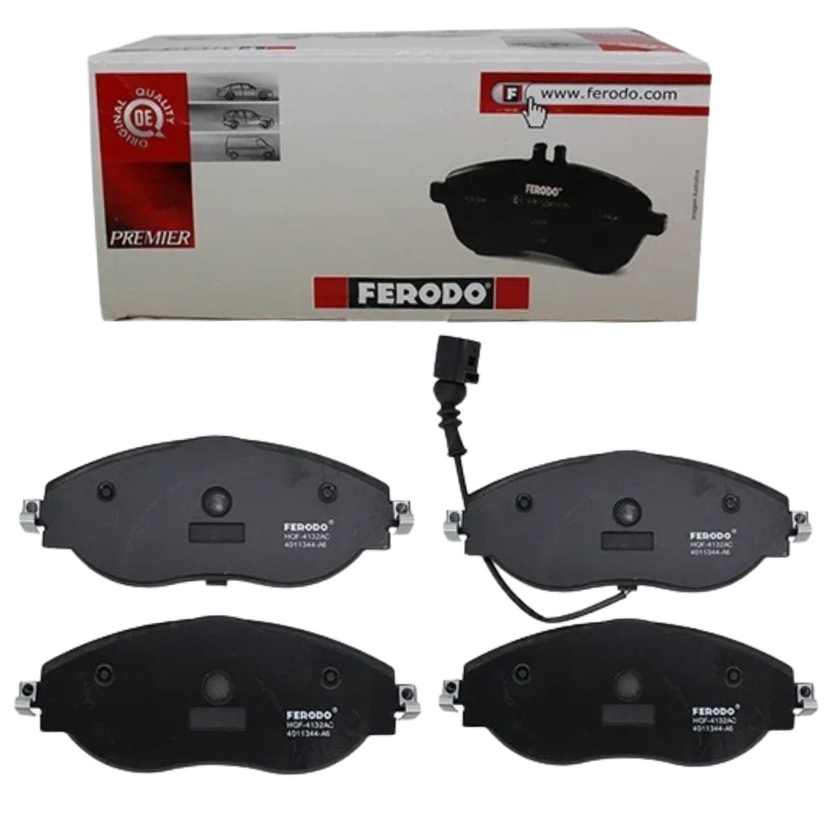 Pastilha de Freio Dianteira para Volkswagen Passat e Tiguan - Ferodo - HQF-4132AC