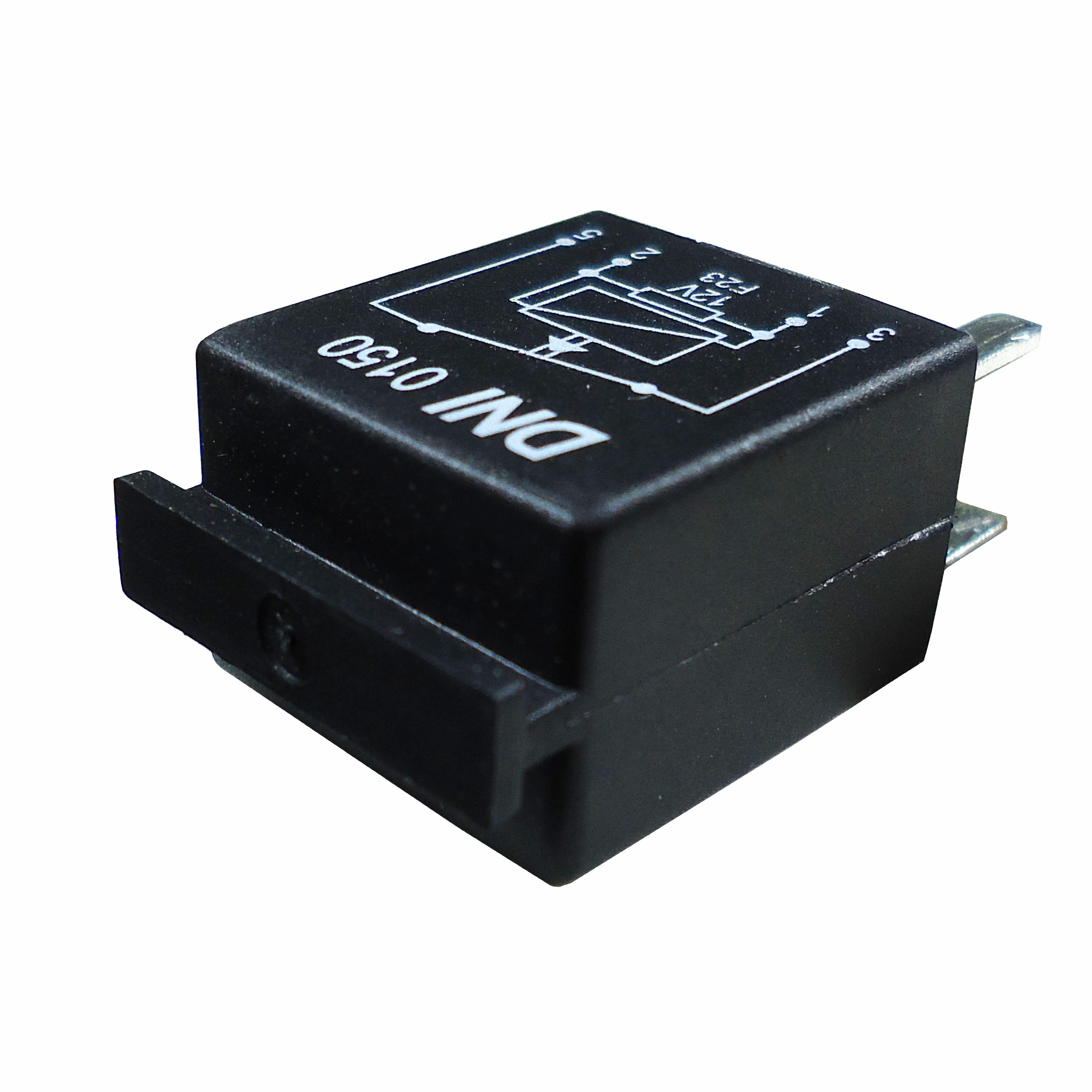 Mini Relé Auxiliar NF com Resistor 12V 30A 4 Terminais - DNI - 0150