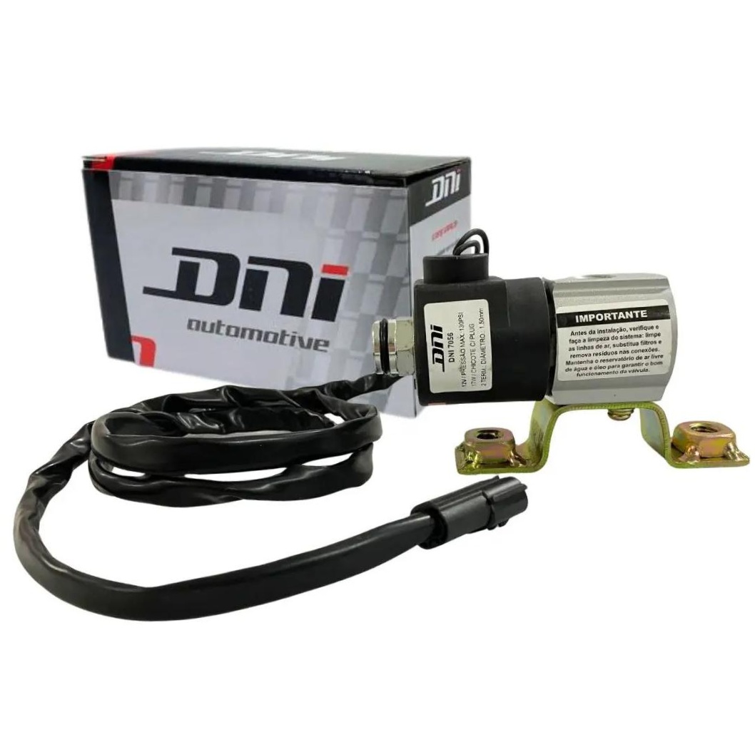 Válvula Solenoide 3 Vias 2 Posições 12V 17W 130PSI - DNI - 7056