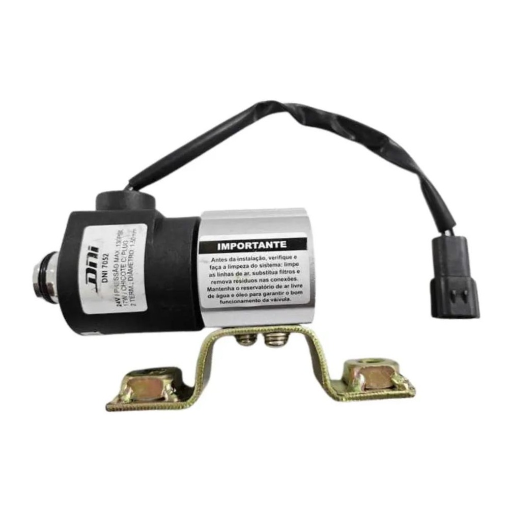 Válvula Solenoide 24v Freio Motor Reduzida para Caminhões - DNI - 7052