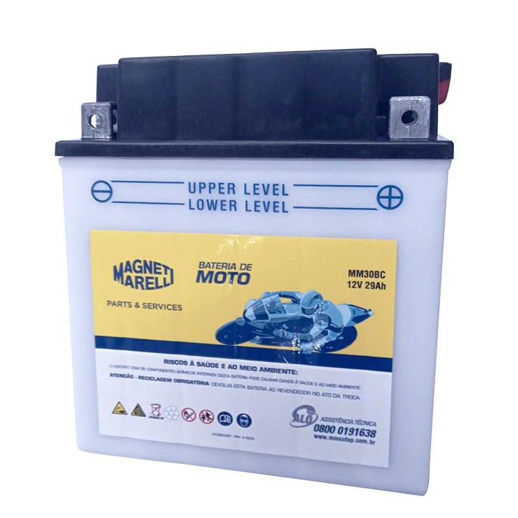 Bateria Convencionais Sistema Elétrico para BMW R 100 GS e Harley-Davidson Road King - Magneti Marelli - MM30BC