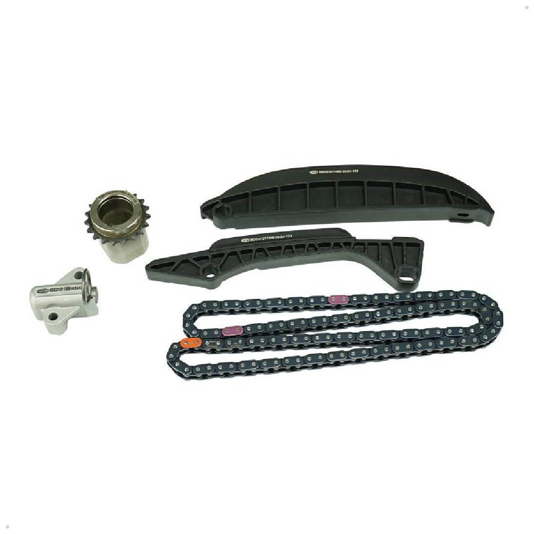 Kit Corrente e Acessórios 1 Corrente, 1 Engrenagem, 2 Guias, 1 Tensor para Renault Sandero - Magneti Marelli - KDC01011MM