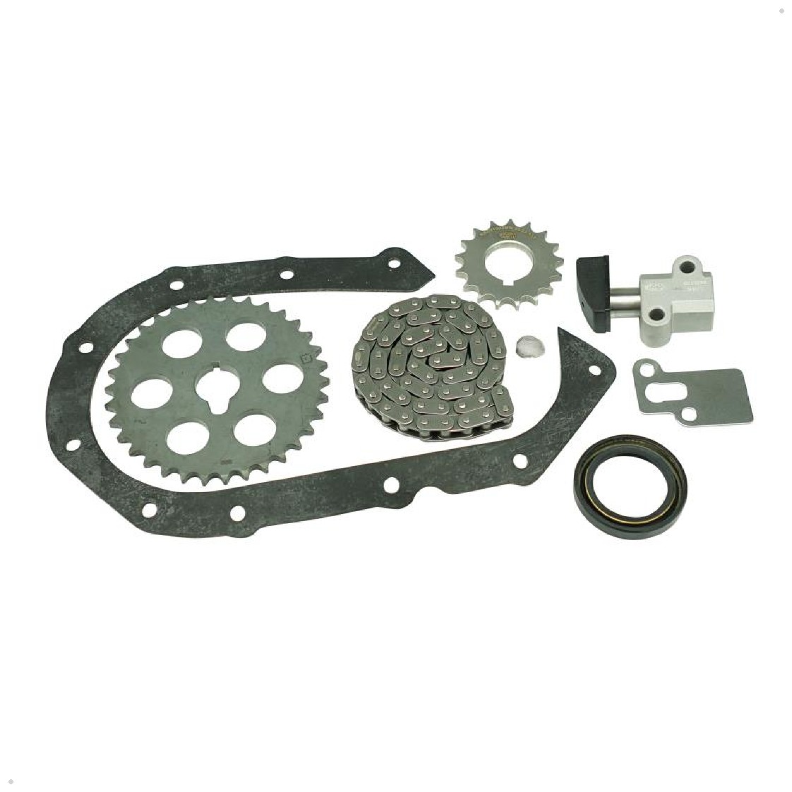 Kit Corrente e Acessórios 1 Corrente, 2 Engrenagens, 1 Junta, 1 Retentor, 1 Tensor - Magneti Marelli - KDC01002MM