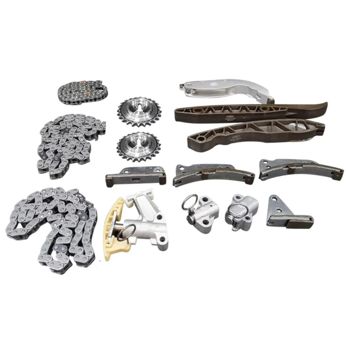 Kit Corrente e Acessórios 3 Correntes, 2 Engrenagens, 7 Guias, 3 Tensores - Magneti Marelli - KDC01021MM