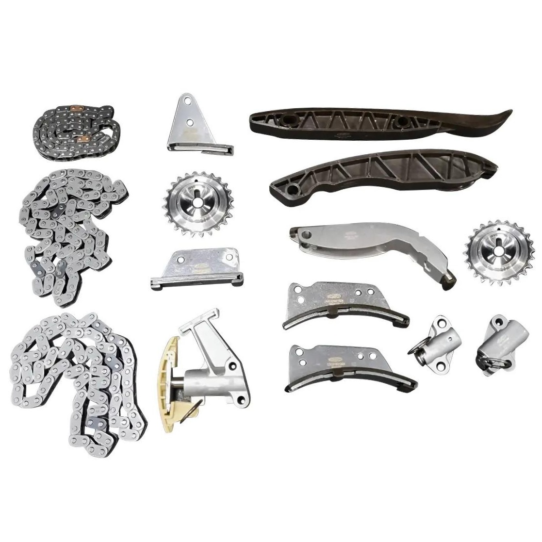 Kit Corrente e Acessórios 3 Correntes, 2 Engrenagens, 7 Guias, 3 Tensores - Magneti Marelli - KDC01021MM