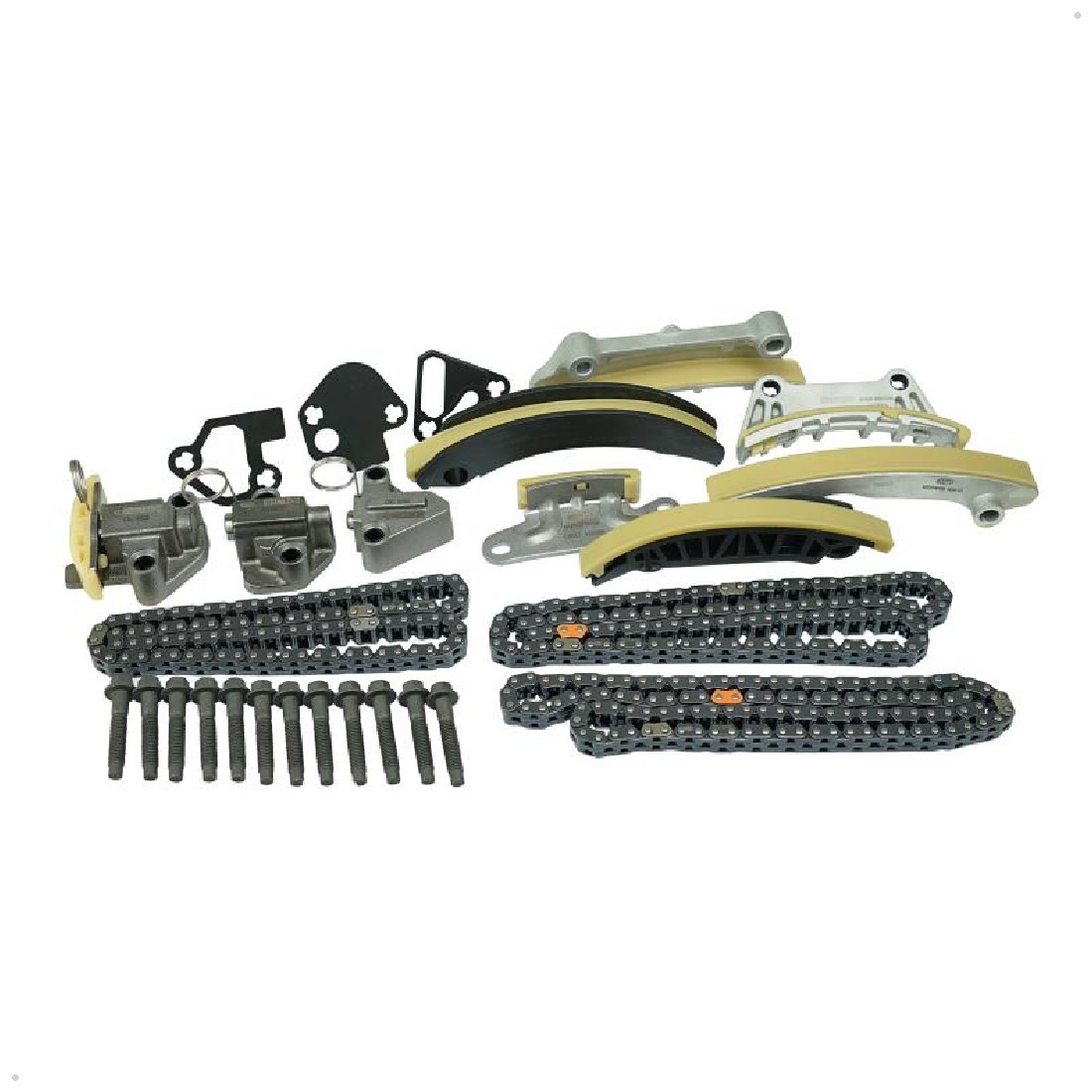 Kit Corrente e Acessórios 3 Correntes, 6 Guias, 3 Tensores para Chevrolet Captiva - Magneti Marelli - KDC01084MM