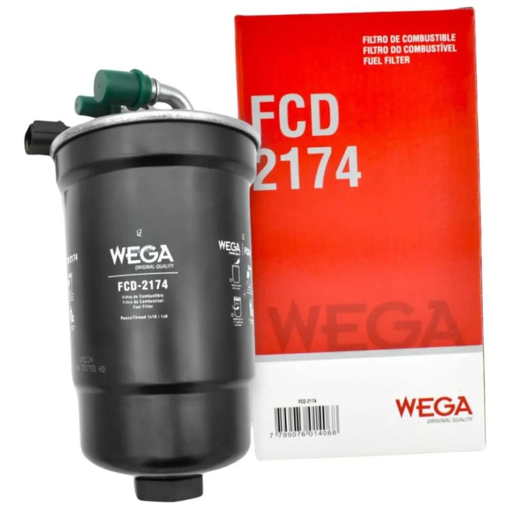 Filtro Blindado de Combustível com Dreno para Ford Ranger - Wega - FCD-2174