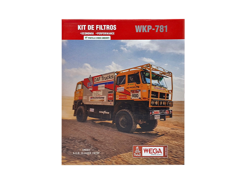 Kit Troca Completa Filtros Ar Combustível Óleo Cabine para DAF CF XF MX13 21/24 - Wega - WKP-781