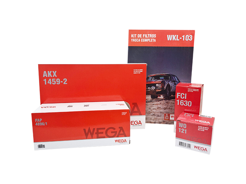 Kit Filtros de Ar Combustível Óleo e Cabine para Citroen C3 e Peugeot 208 - Wega - WKL-103