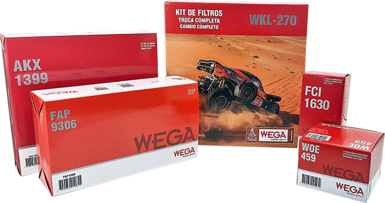 Kit Troca Filtros Ar Combustível Ole Cabine Captur Duster Oroch 1.3 16V T 21/24 - Wega - WKL-270