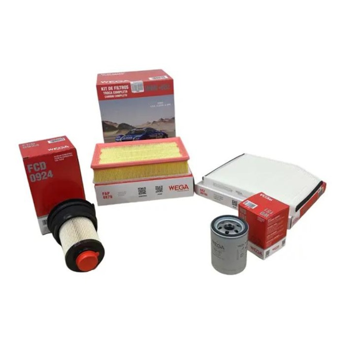 Kit Troca Completa Filtros Ar Combustível Óleo Cabine Transit 2.0 16V Diesel 22> - Wega - WKU-422