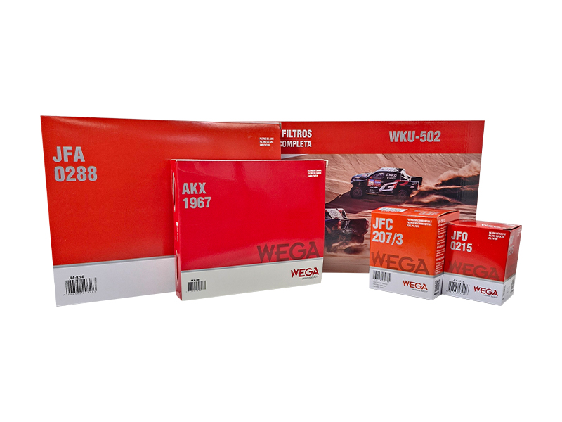 Kit Troca Completa Filtro de Ar, Combustível, Óleo e Cabine para Toyota Hilux e SW4 - Wega - WKU-502