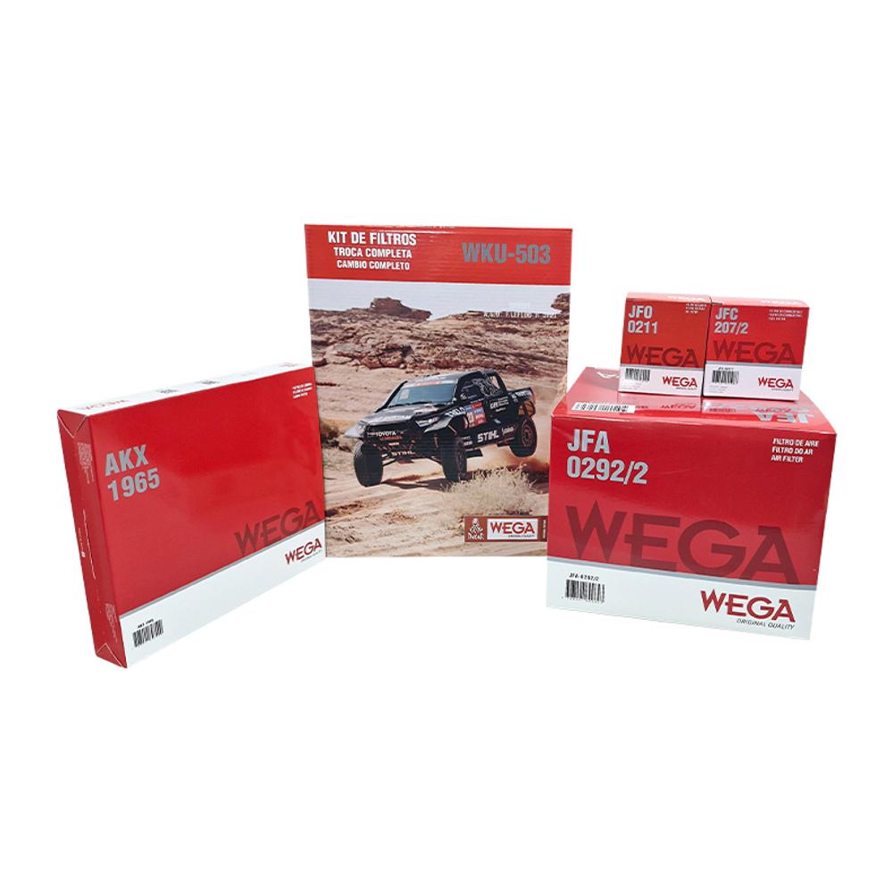 Kit Troca Completa Filtro de Ar, Combustível, Óleo e Cabine para Toyota Hilux - Wega - WKU-503