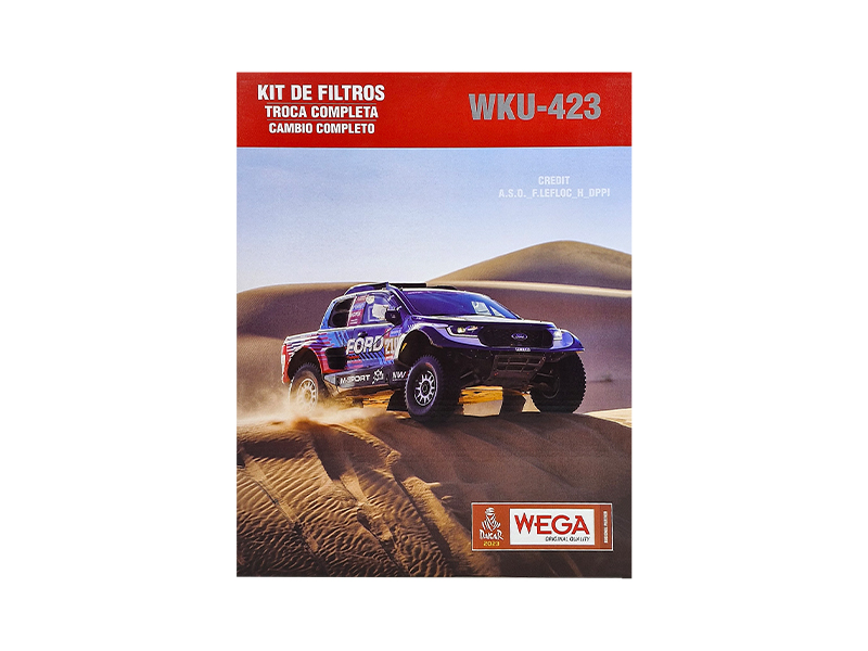 Kit Troca Completa Filtro de Ar, Combustível, Óleo e Cabine para Ford Ranger - Wega - WKU-423
