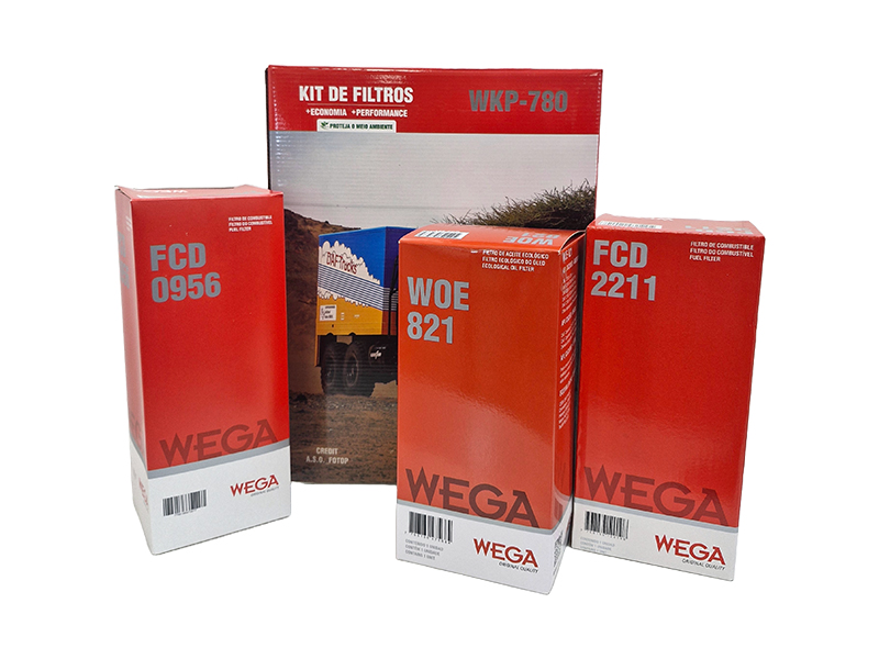 Kit Troca Completa Filtros Oleo 2 Combustível Sep Agua DAF CF85 XF105 MX12.9 12/20 - Wega - WKP-780