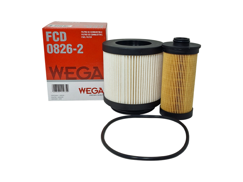 Par Filtro de Combustível Diesel Refil - Wega - FCD-0826-2