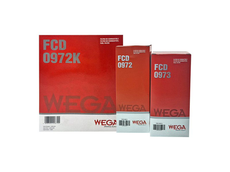 Kit Filtros de Combustível Separador de Água Refil - Wega - FCD-0972K