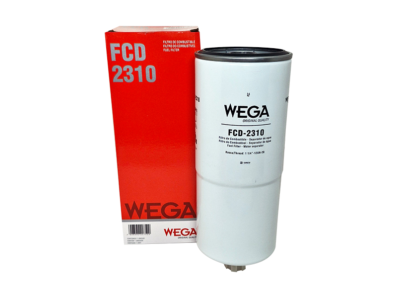 Filtro Blindado de Combustível com Dreno - Wega - FCD-2310