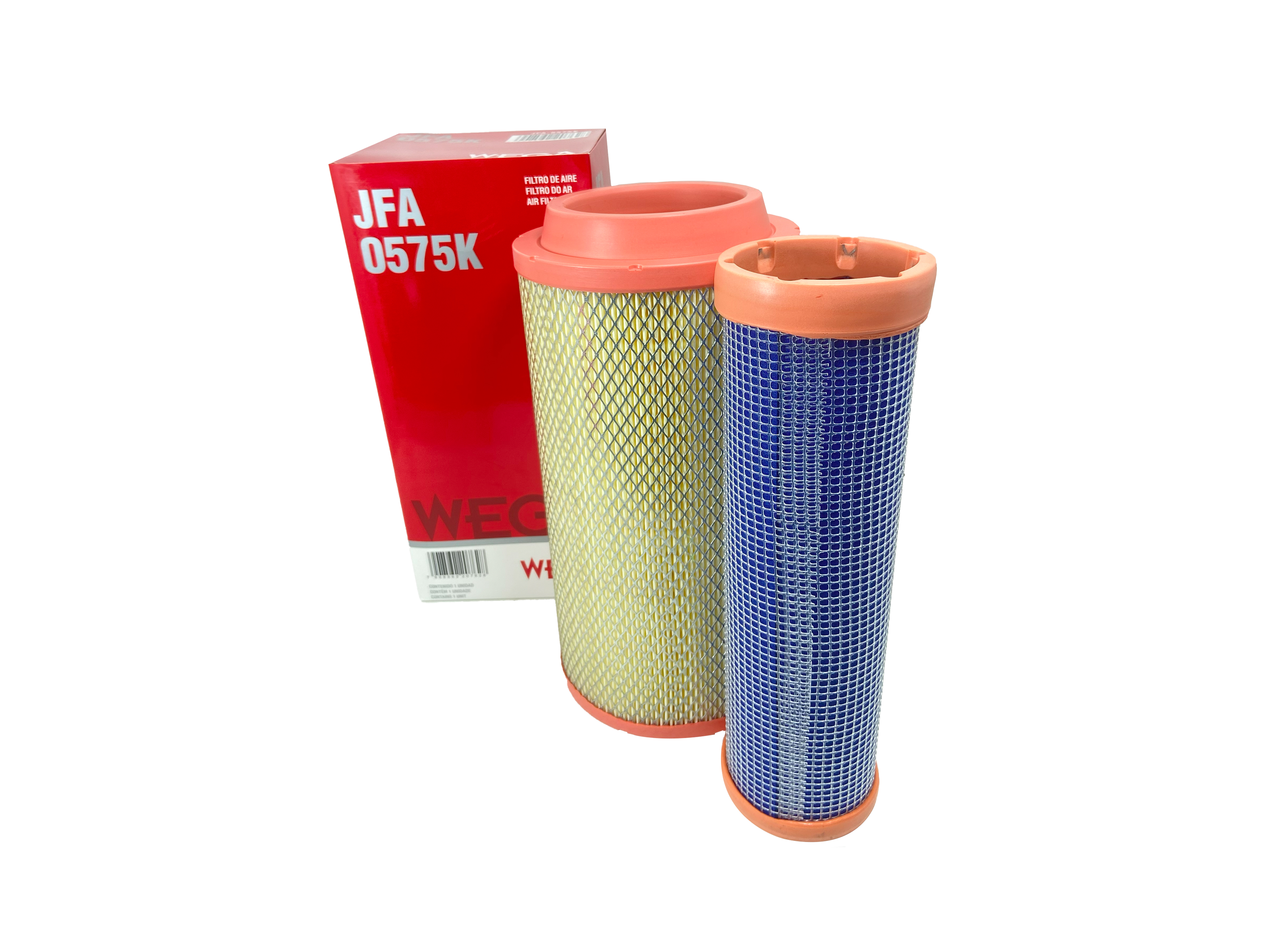 Kit Filtros de Ar Primário e Secundário para Mitsubishi L200 - Wega - JFA-0575K