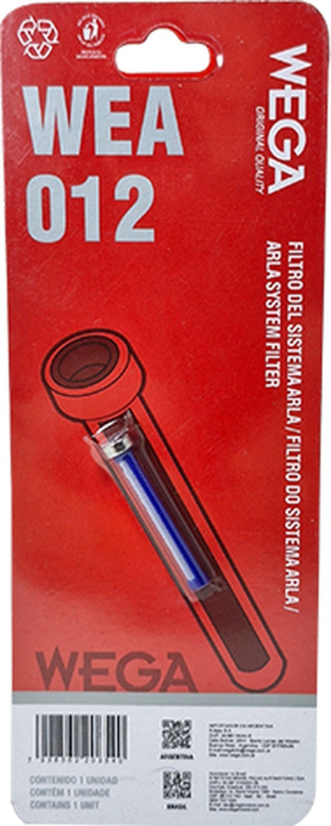 Filtro de Ureia Refil - Wega - WEA-012