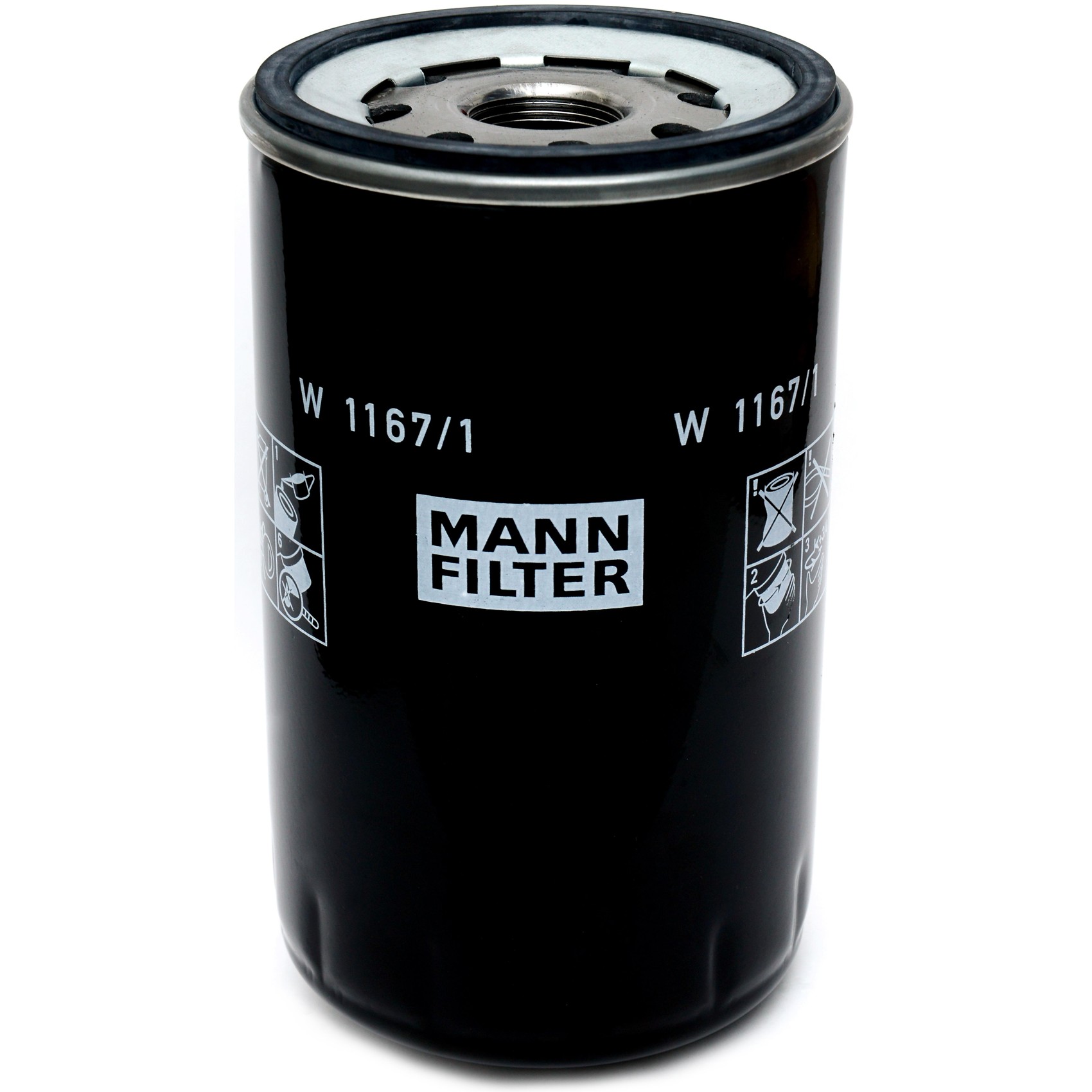 Filtro Blindado de Óleo Hidráulico - Mann-Filter - W1167/1