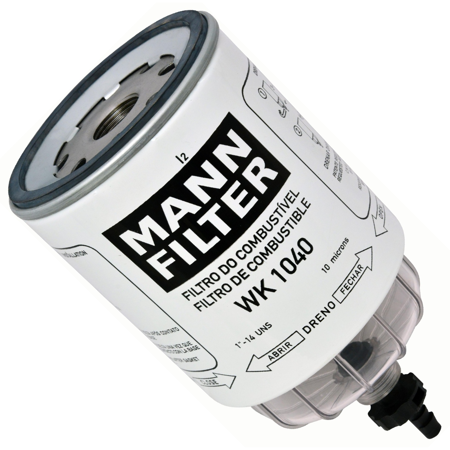 Filtro Blindado de Combustível Separador de Água - Mann-Filter - WK1040