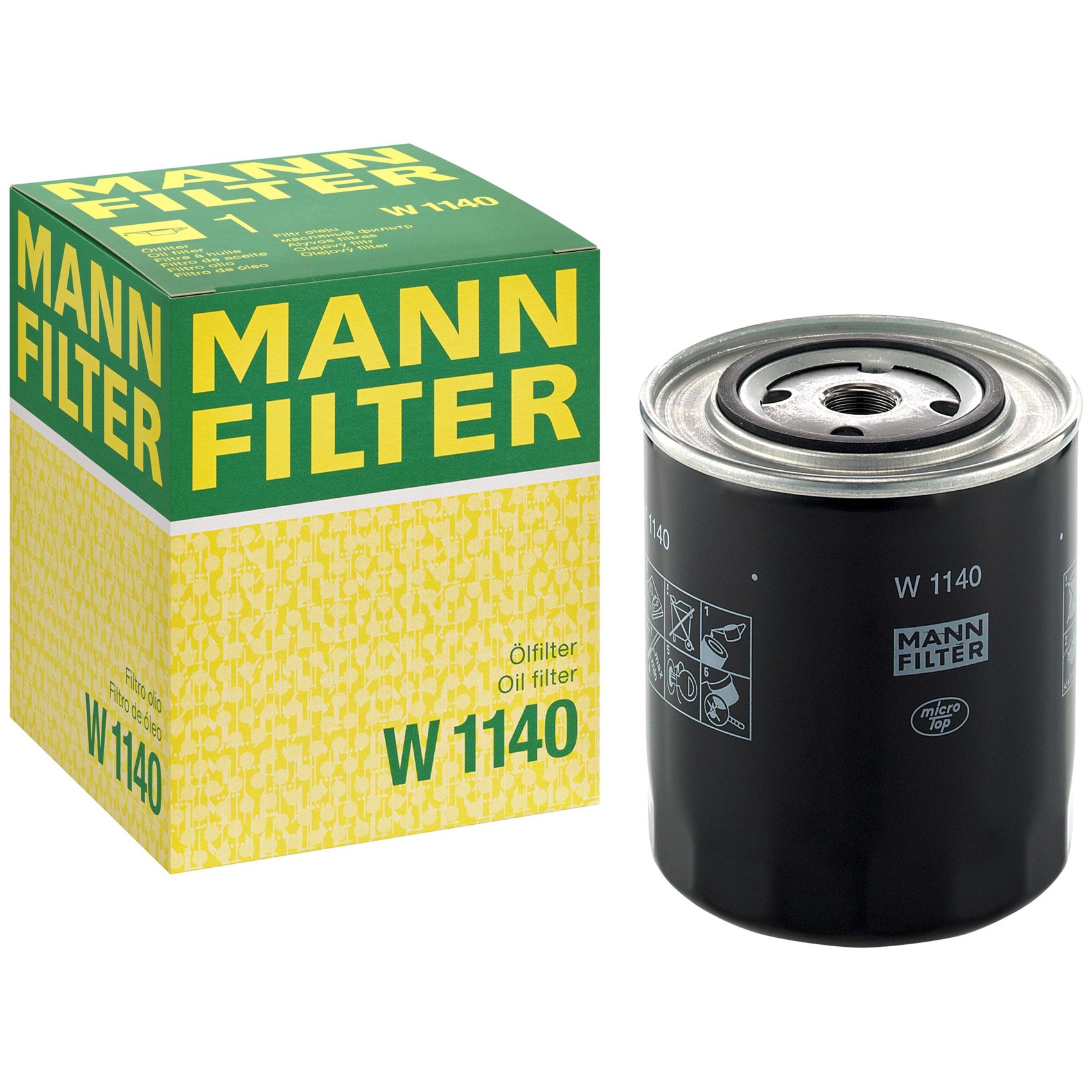 Filtro Blindado de Óleo Lubrificante - Mann-Filter - W1140