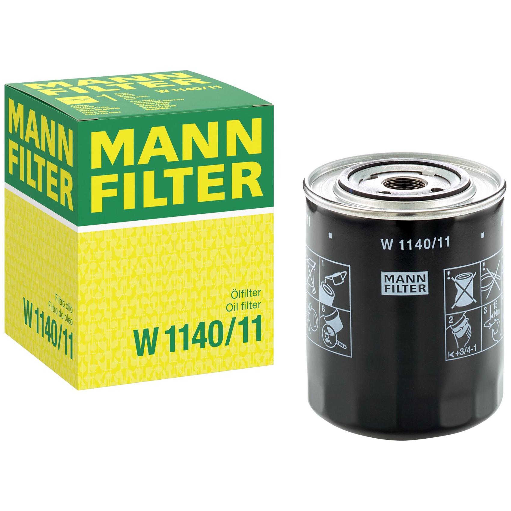 Filtro Blindado de Óleo Lubrificante - Mann-Filter - W1140/11