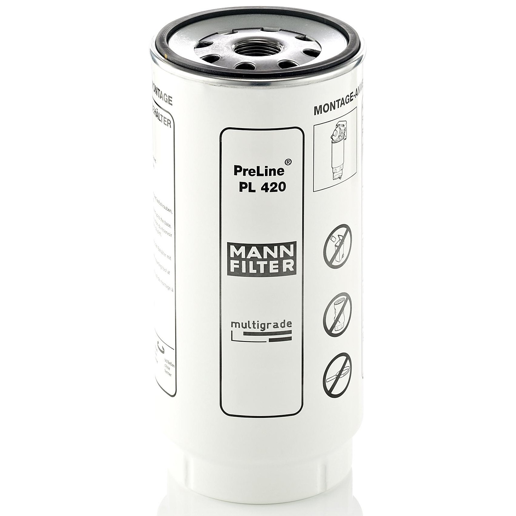 Filtro Blindado de Combustível Separador de Água - Mann-Filter - PL420x