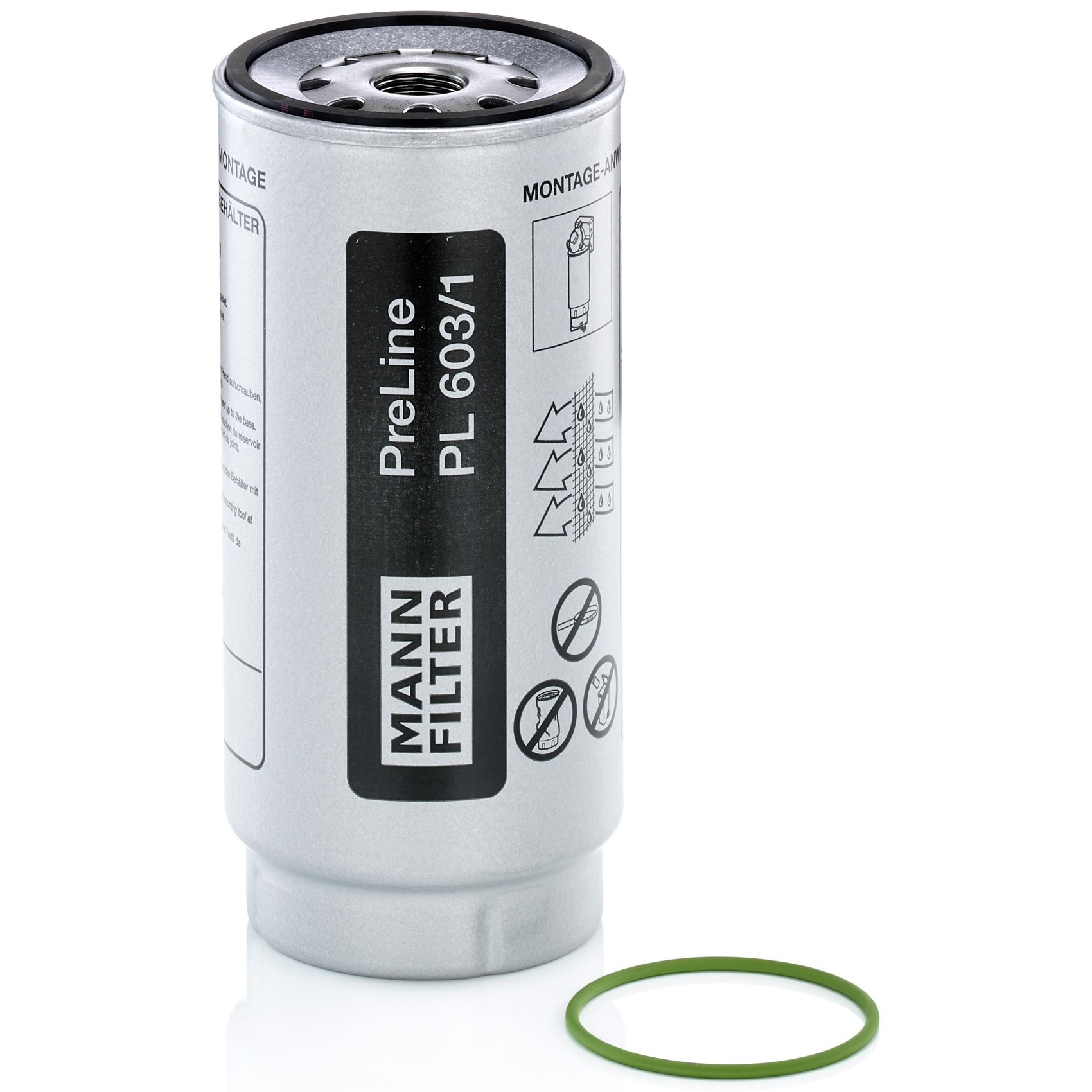 Filtro Blindado de Combustível Separador de Água - Mann-Filter - PL603/1x