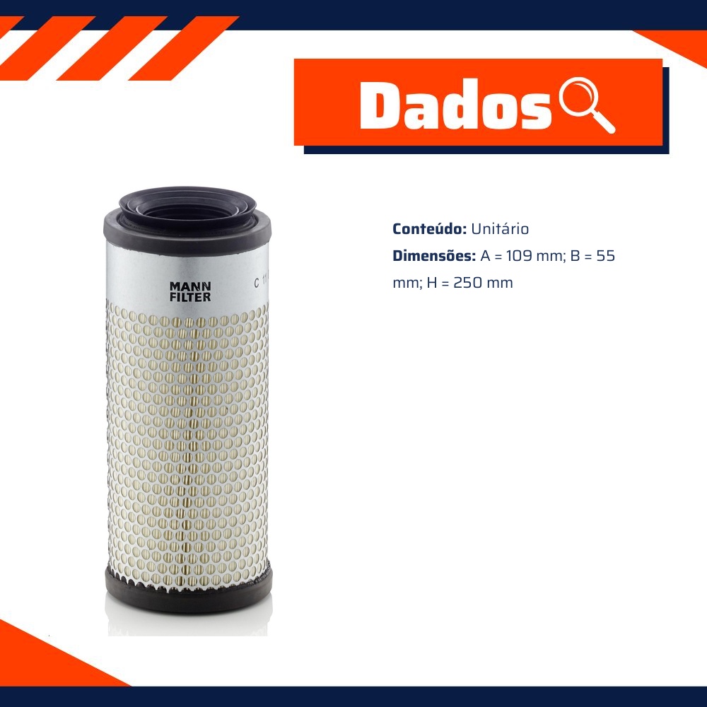Filtro de Ar do Motor - Mann-Filter - C11003