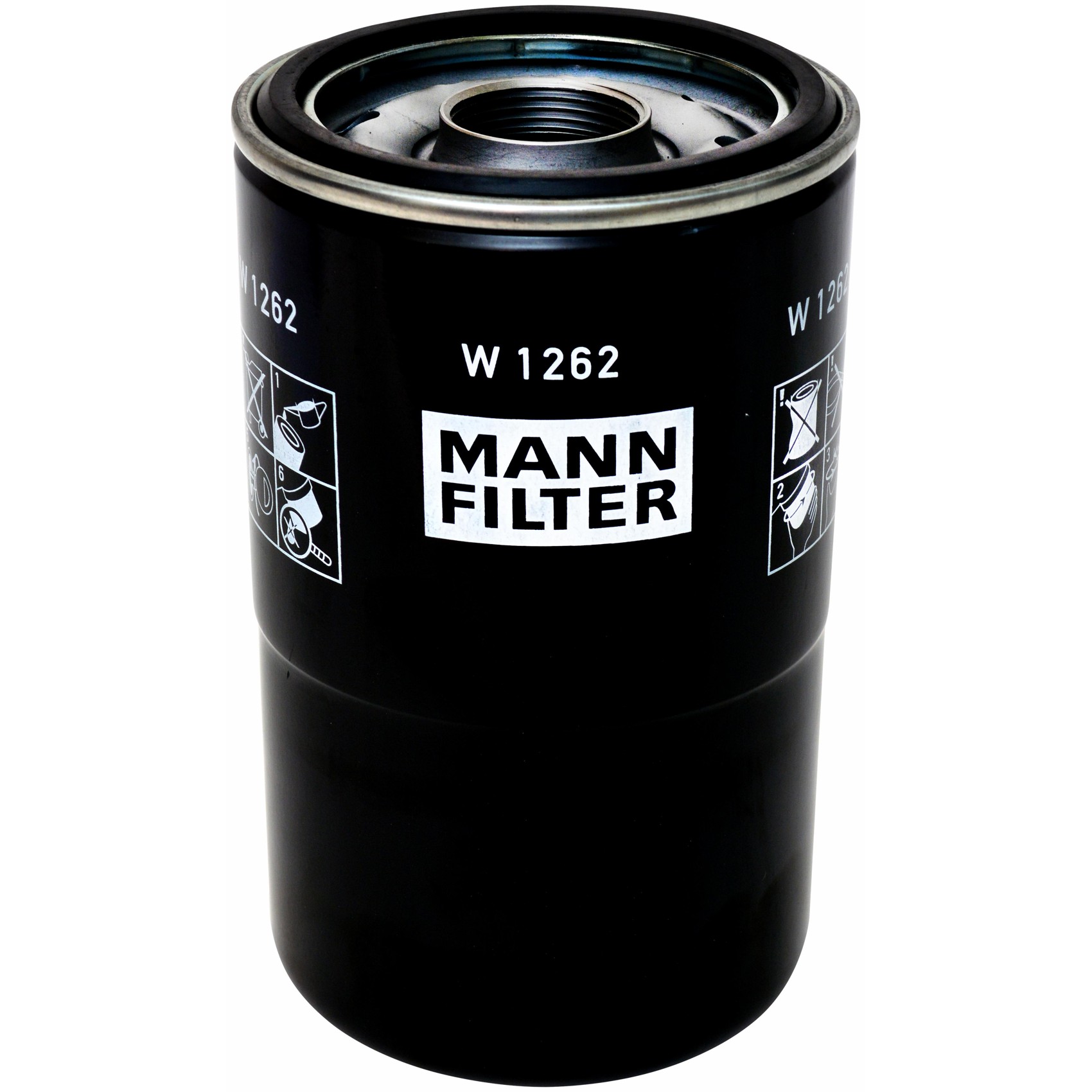 Filtro Blindado de Óleo Lubrificante para Volkswagen 14-210 e 16-210 - Mann-Filter - W1262