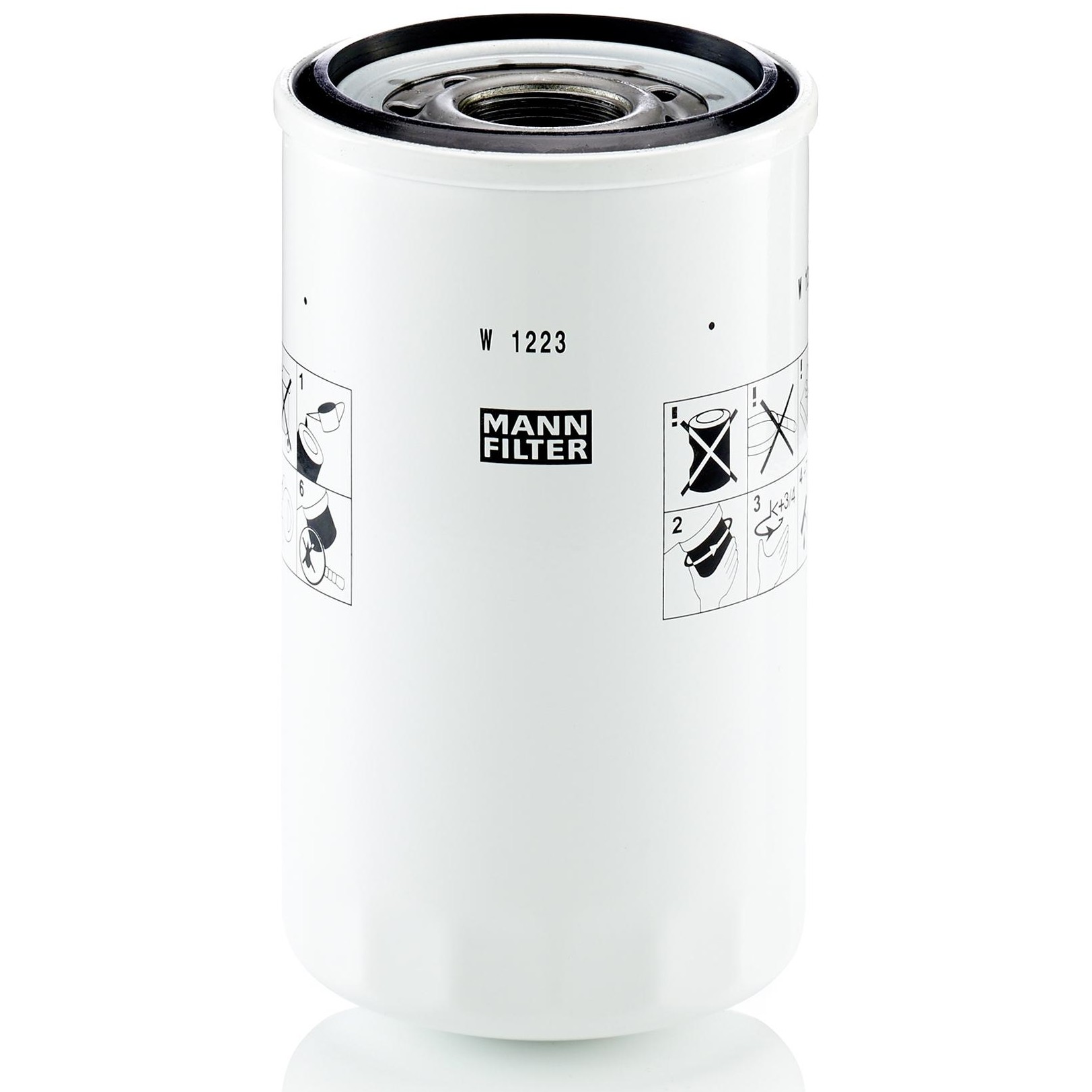 Filtro Blindado de Óleo Lubrificante - Mann-Filter - W1223