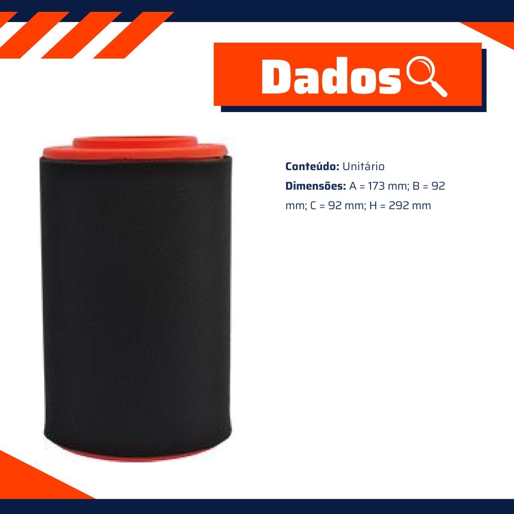 Filtro de Ar para Ford Ranger - Mann-Filter - C18263