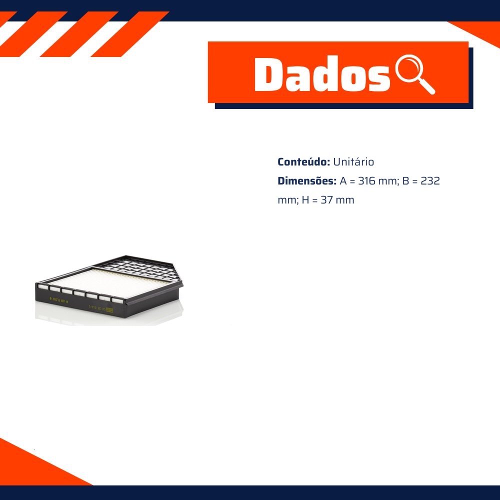 FIltro de Ar Condicionado Cabine - Mann-Filter - CU32012/1