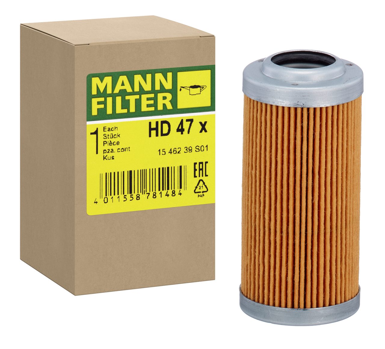 Filtro de Óleo da Direção - Mann-Filter - HD47