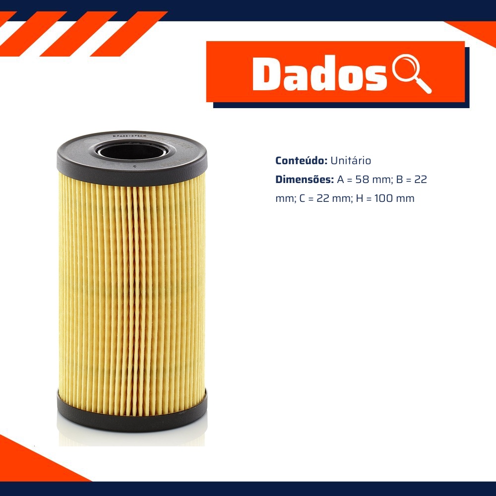 Filtro de Óleo Lubrificante - Mann-Filter - HU6024z