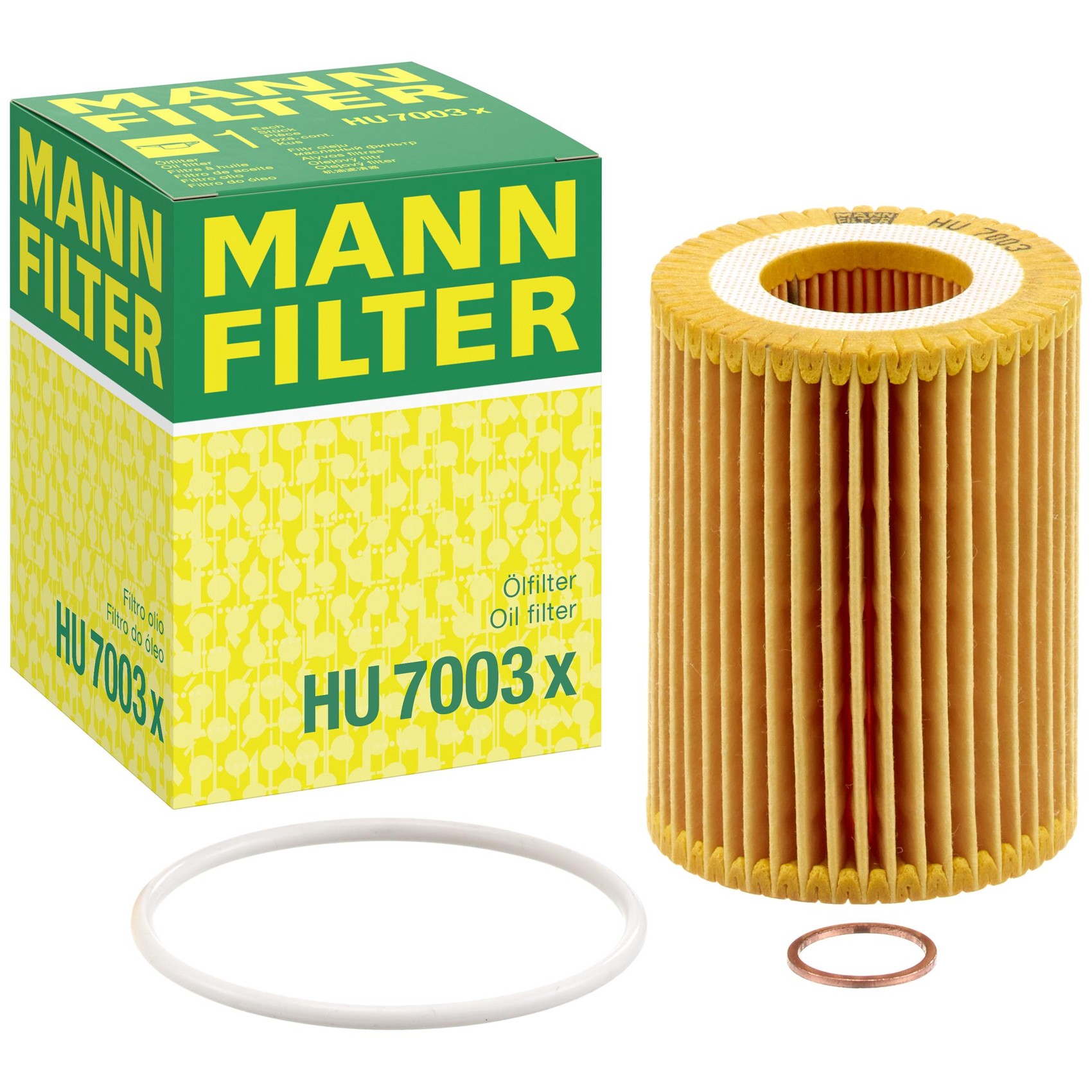 Filtro de Óleo Lubrificante para BMW 116i e 118i - Mann-Filter - HU7003X