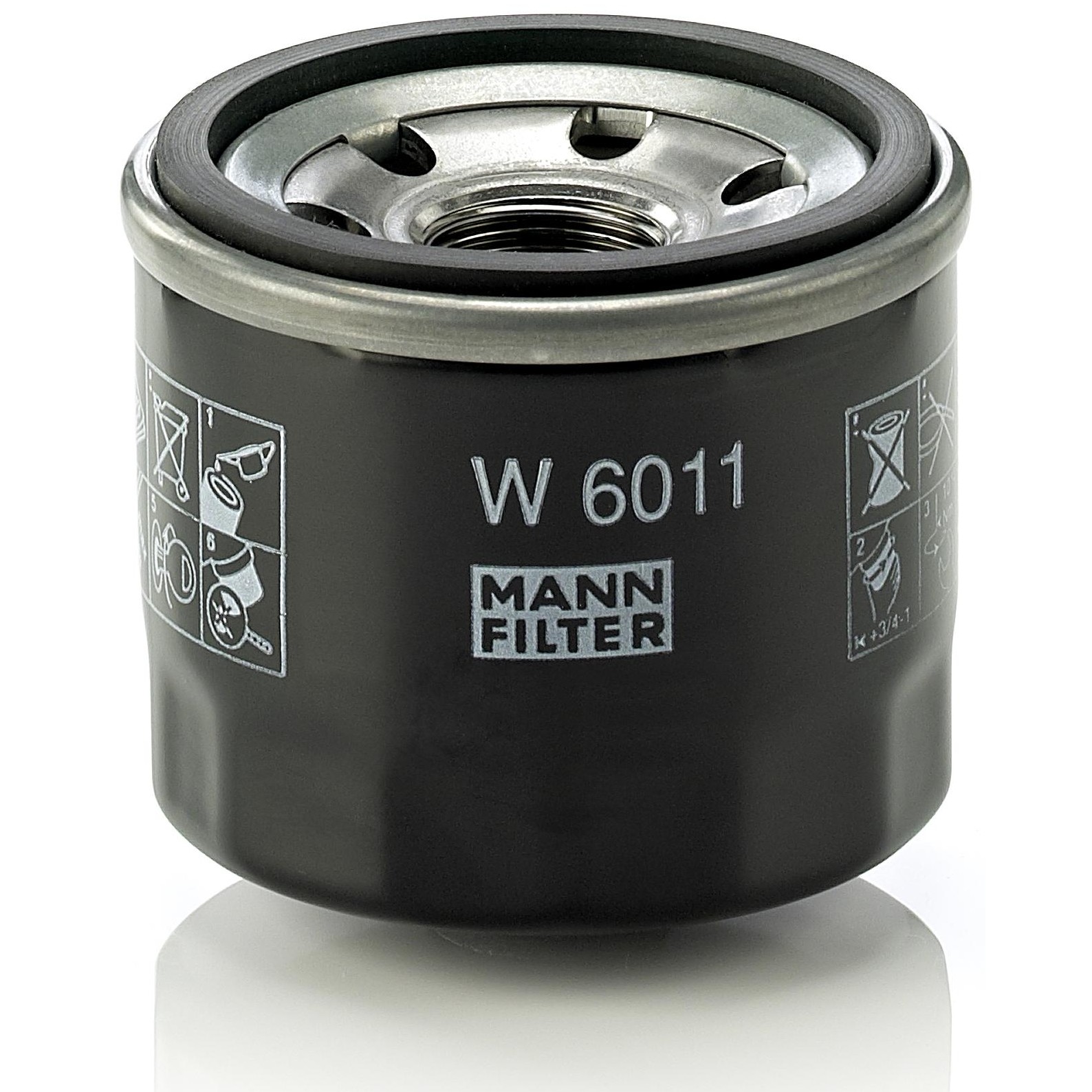 Filtro Blindado de Óleo Lubrificante para Smart Fortwo - Mann-Filter - W6011