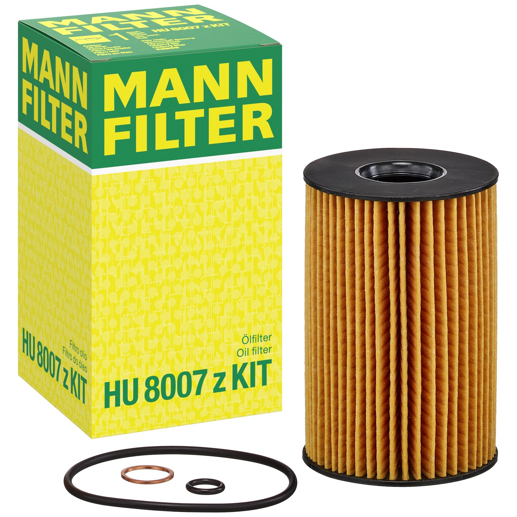 Filtro de Óleo Lubrificante - Mann-Filter - HU8007zKIT