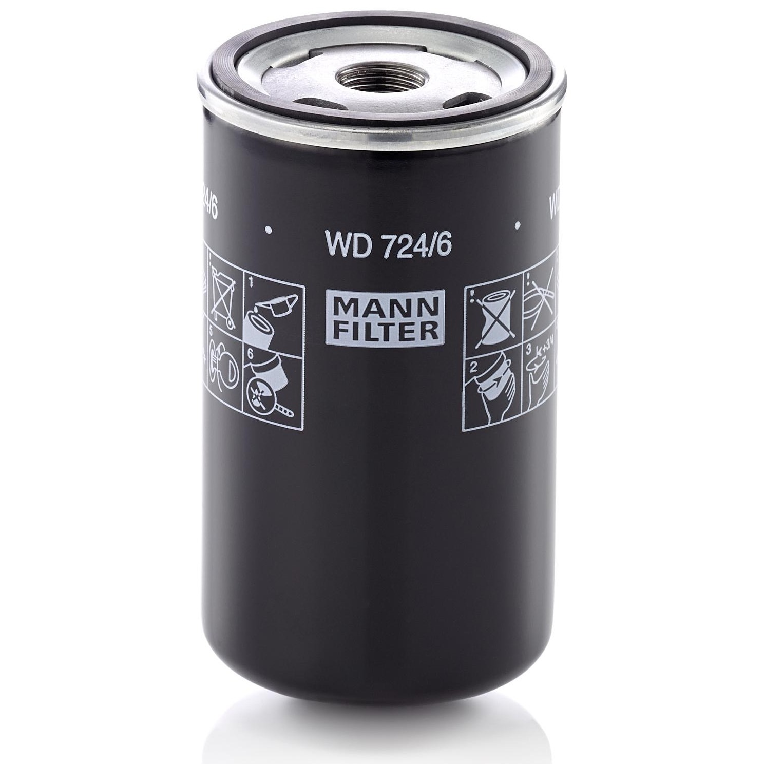 Filtro Blindado de Óleo Hidráulico - Mann-Filter - WD724/6