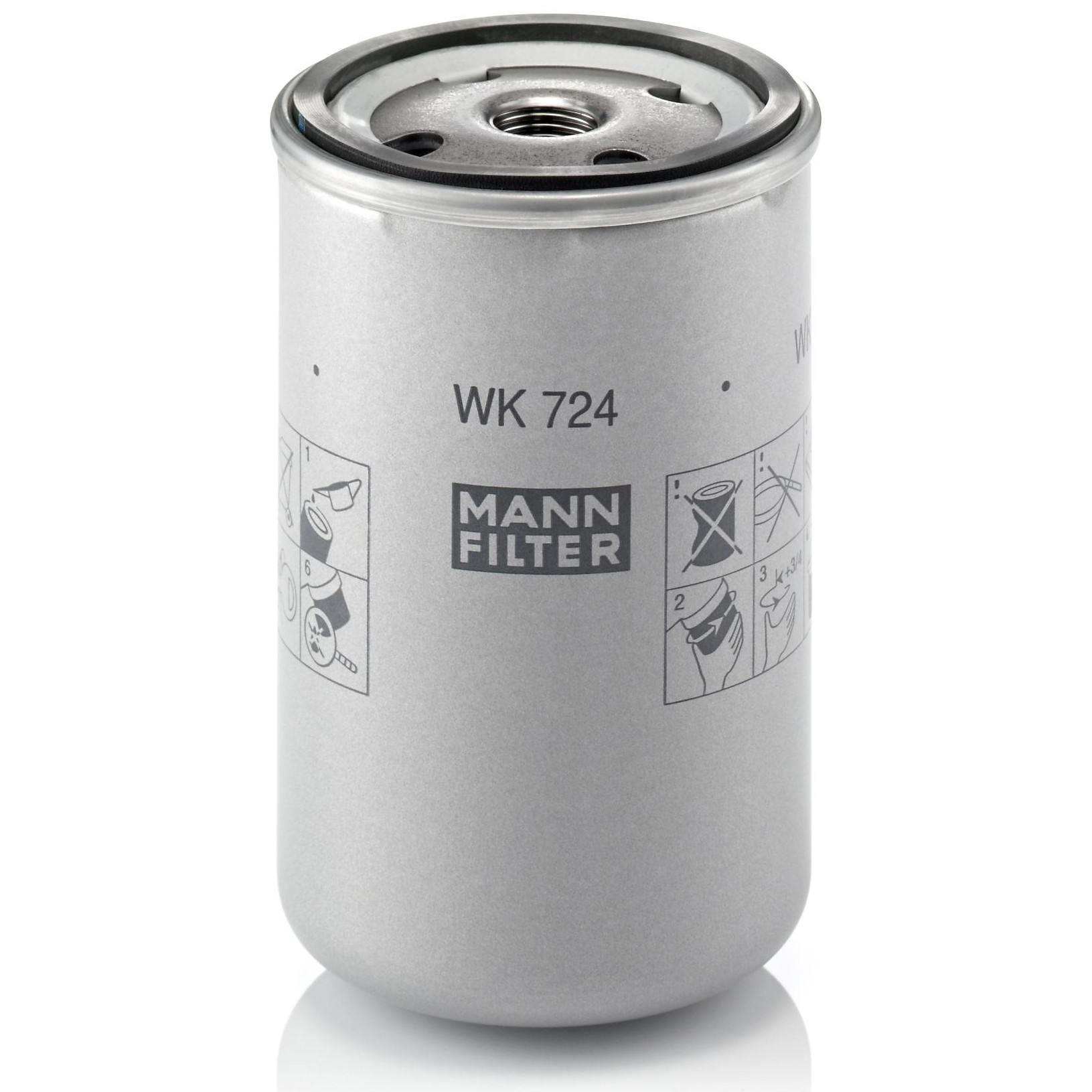 Filtro Blindado de Combustível para Iveco Eurotech 450-E37 - Mann-Filter - WK724
