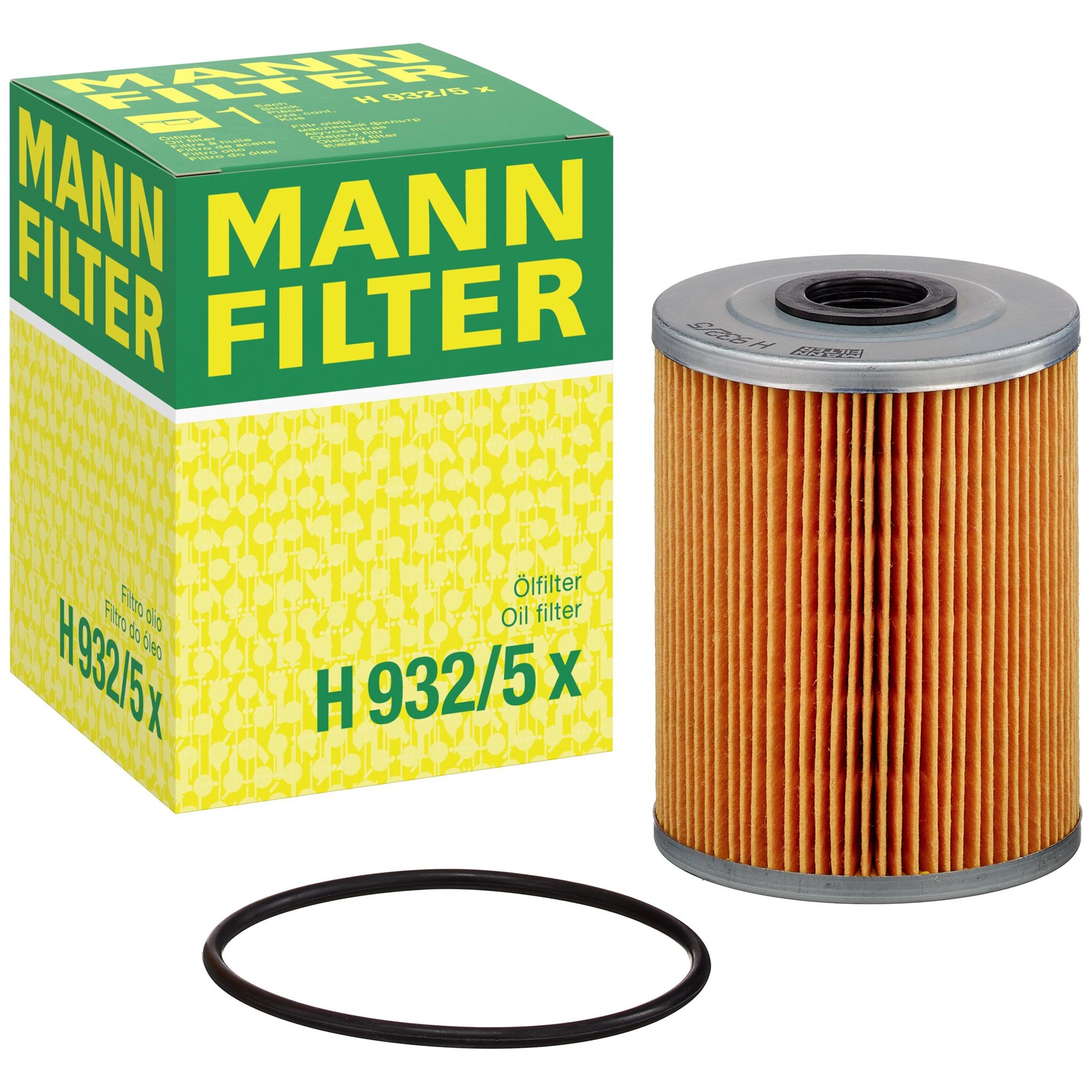 Filtro de Óleo Lubrificante para Volkswagen Golf e Passat - Mann-Filter - H932/5x