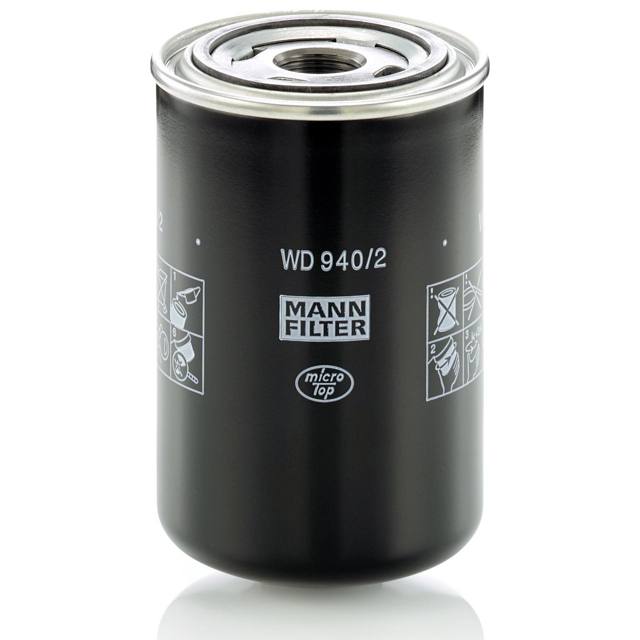 Filtro Blindado de Óleo Lubrificante - Mann-Filter - WD940/2