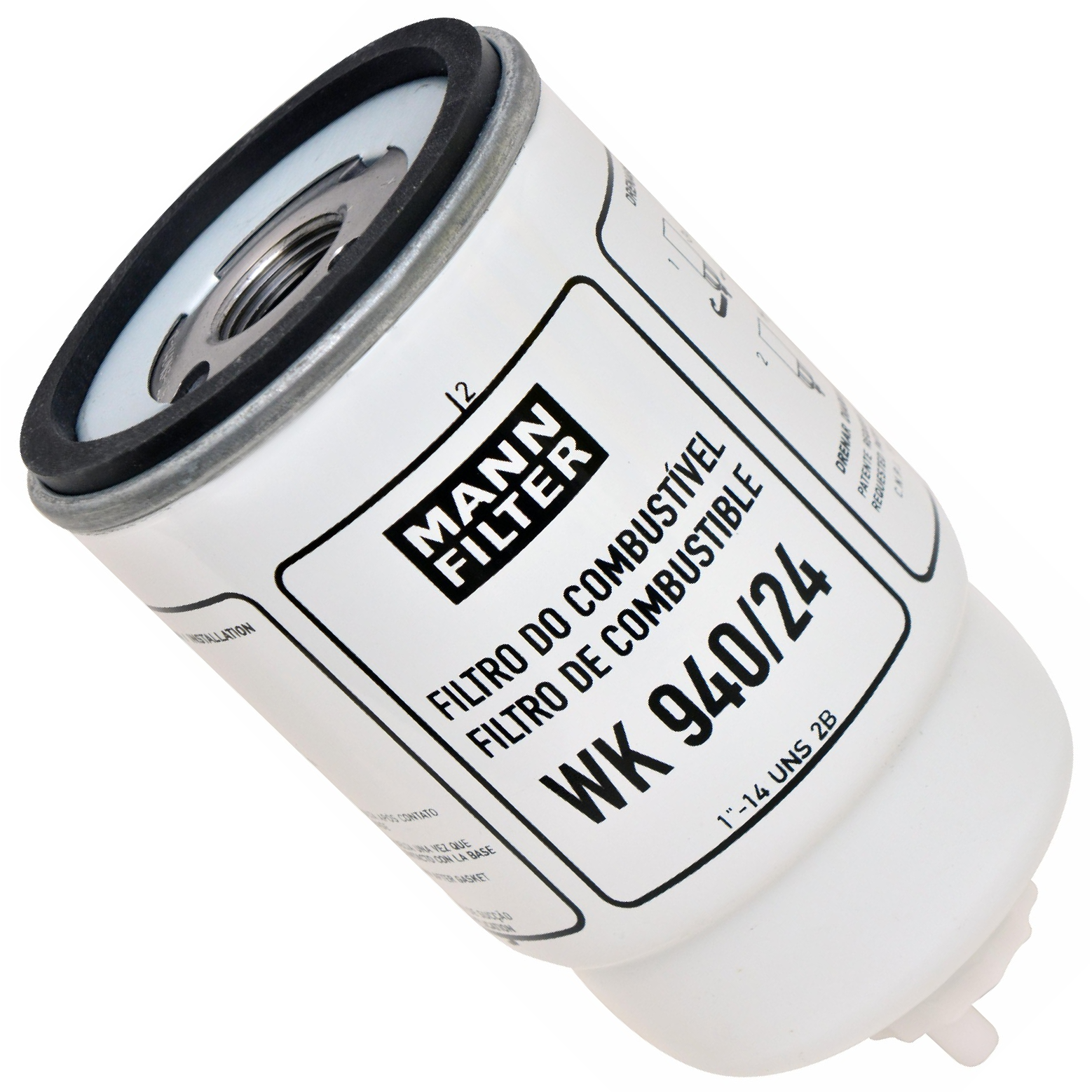 Filtro Blindado de Combustível Separador de Água - Mann-Filter - WK940/24