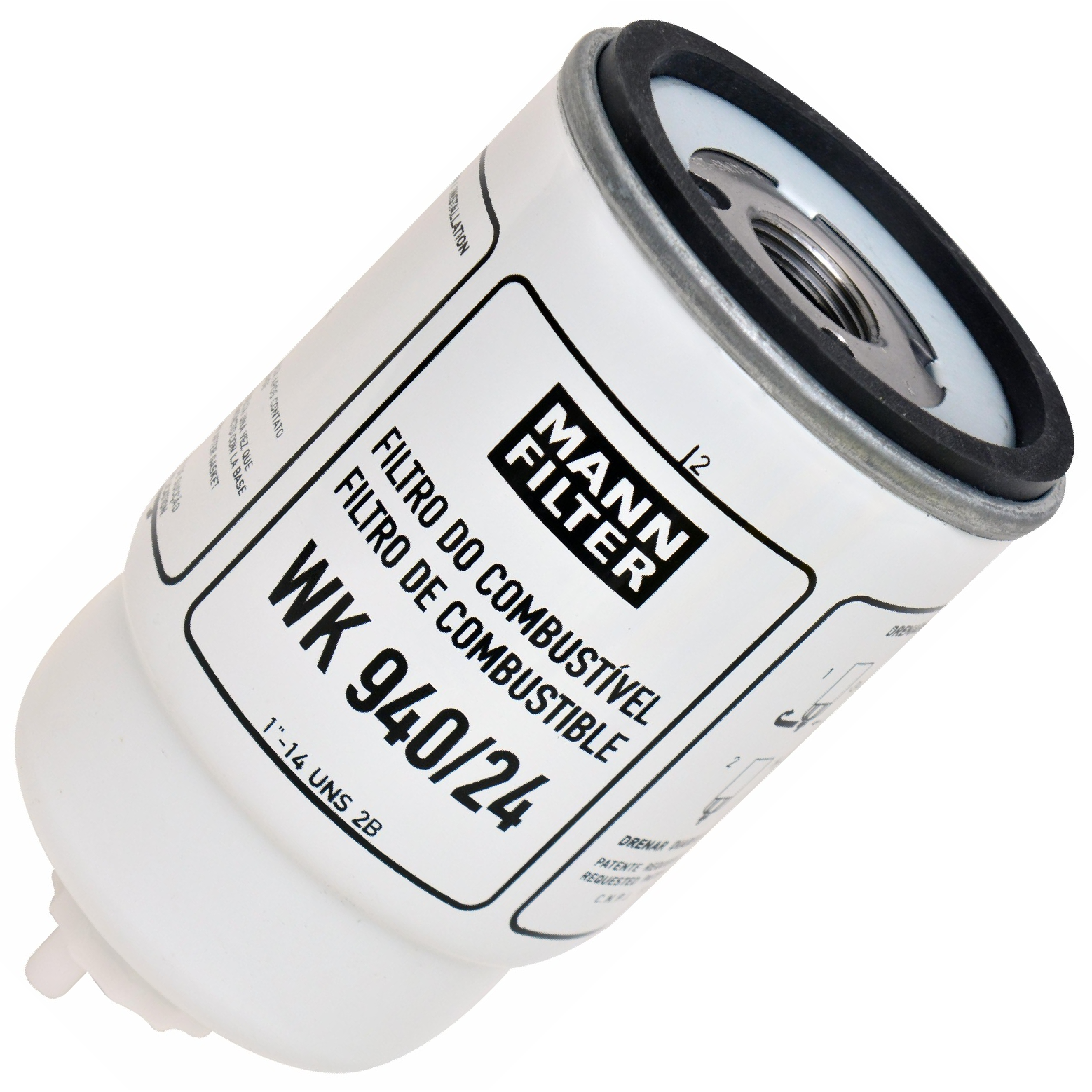 Filtro Blindado de Combustível Separador de Água - Mann-Filter - WK940/24