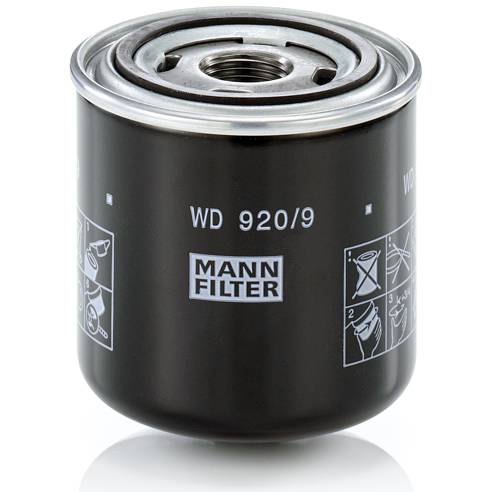 Filtro Blindado de Óleo Lubrificante - Mann-Filter - WD920/9