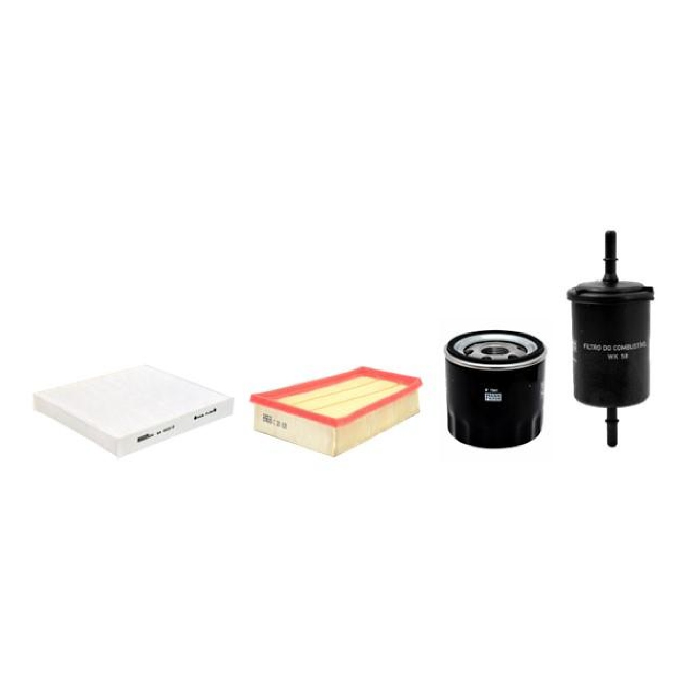 Kit de Filtros Ar Cabine Combustível Óleo - Mann-Filter - SP11077-4