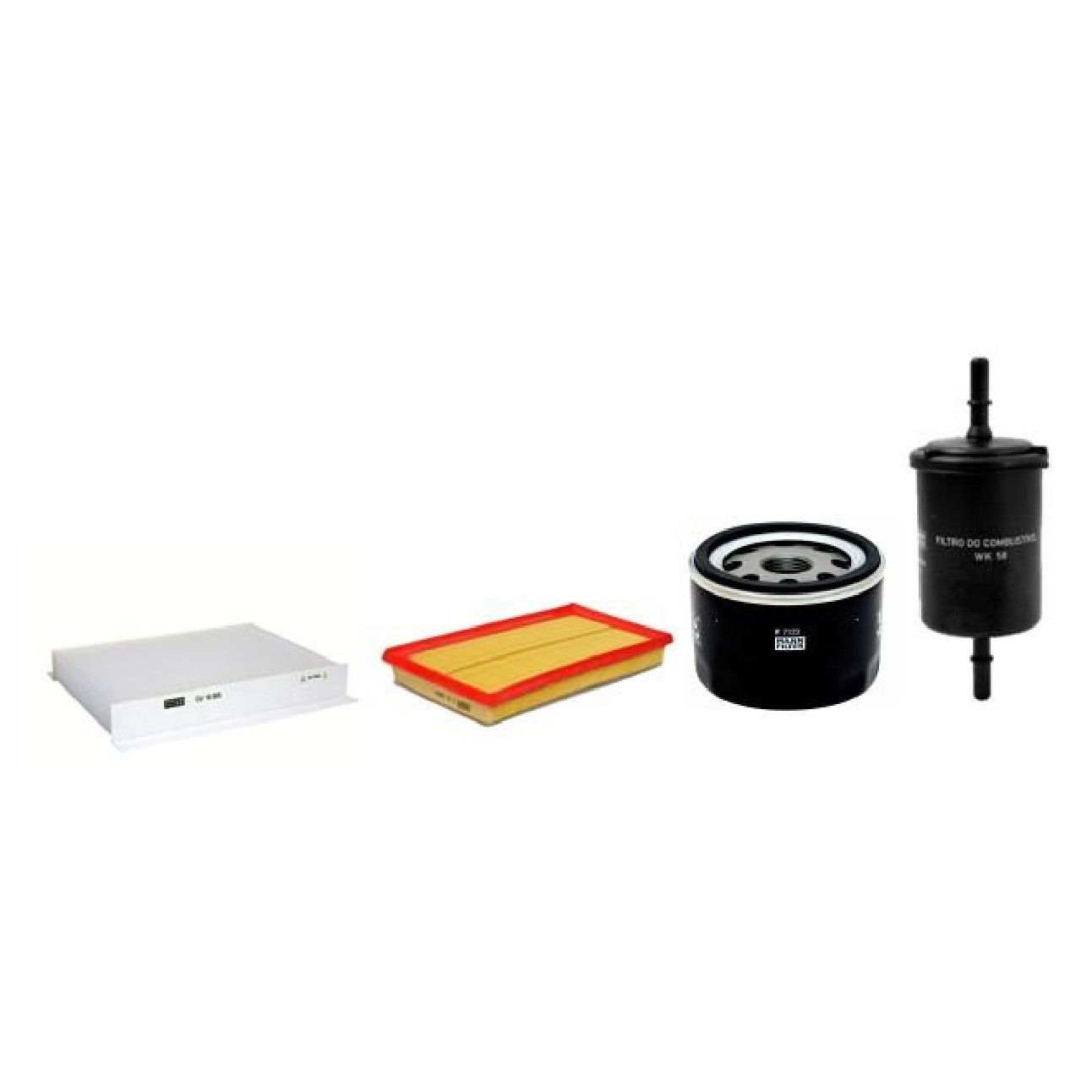 Kit de Filtros Ar Cabine Combustível Óleo - Mann-Filter - SP11078-4
